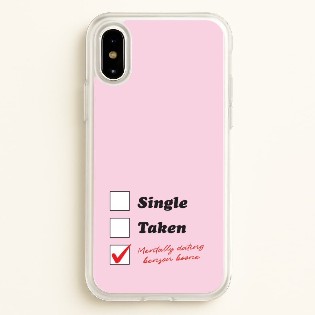 Mentally Dating Benson - Benson Boone Phone Case for iPhone X / XS