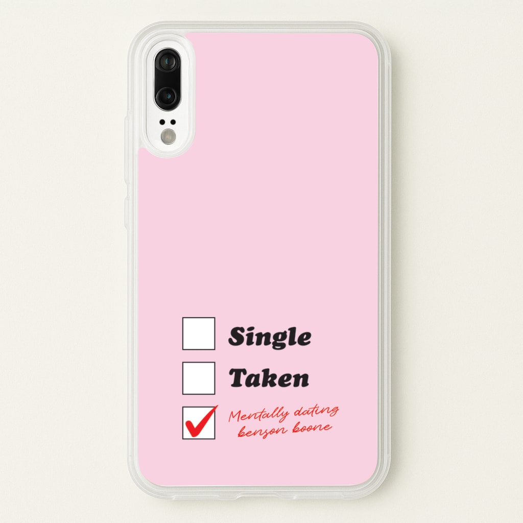 Mentally Dating Benson - Benson Boone Phone Case for Huawei P20