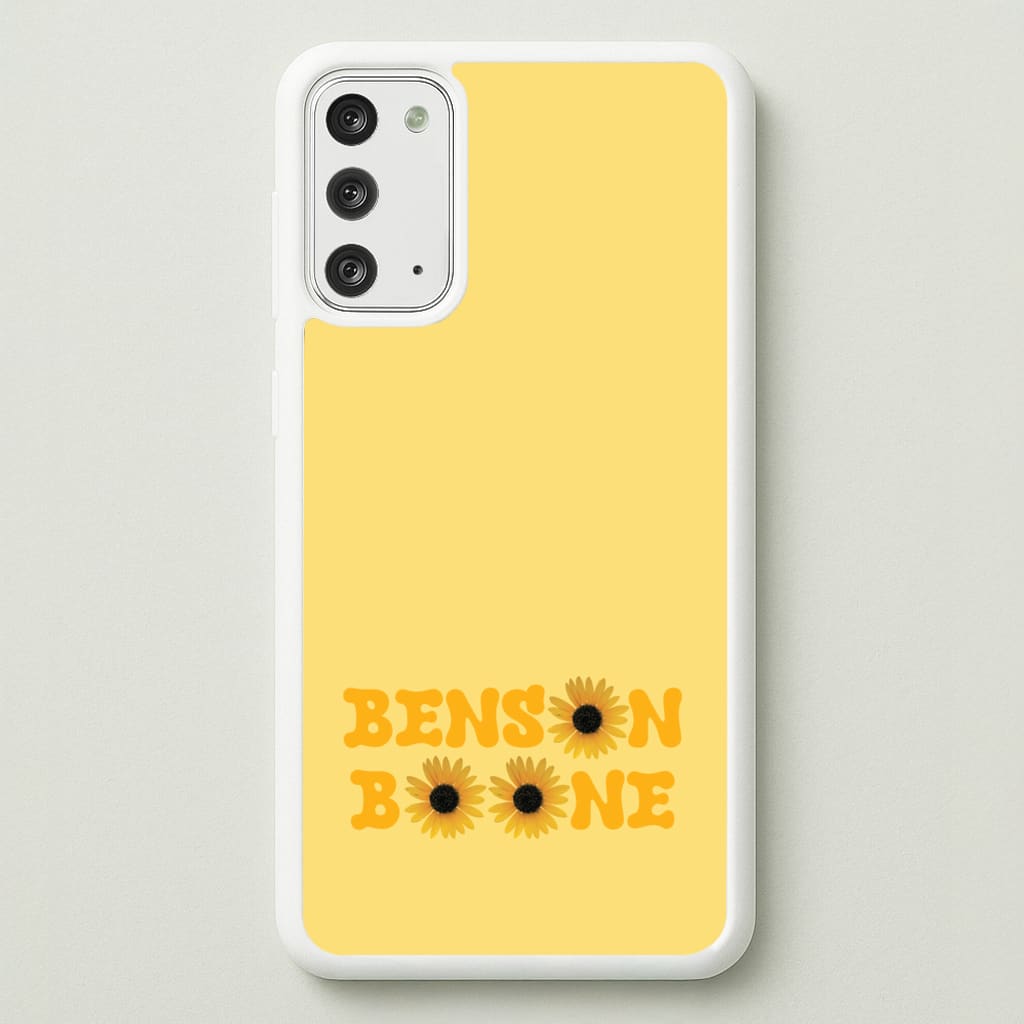 Boone Sunflowers - Benson Boone Phone Case for Galaxy Note 20
