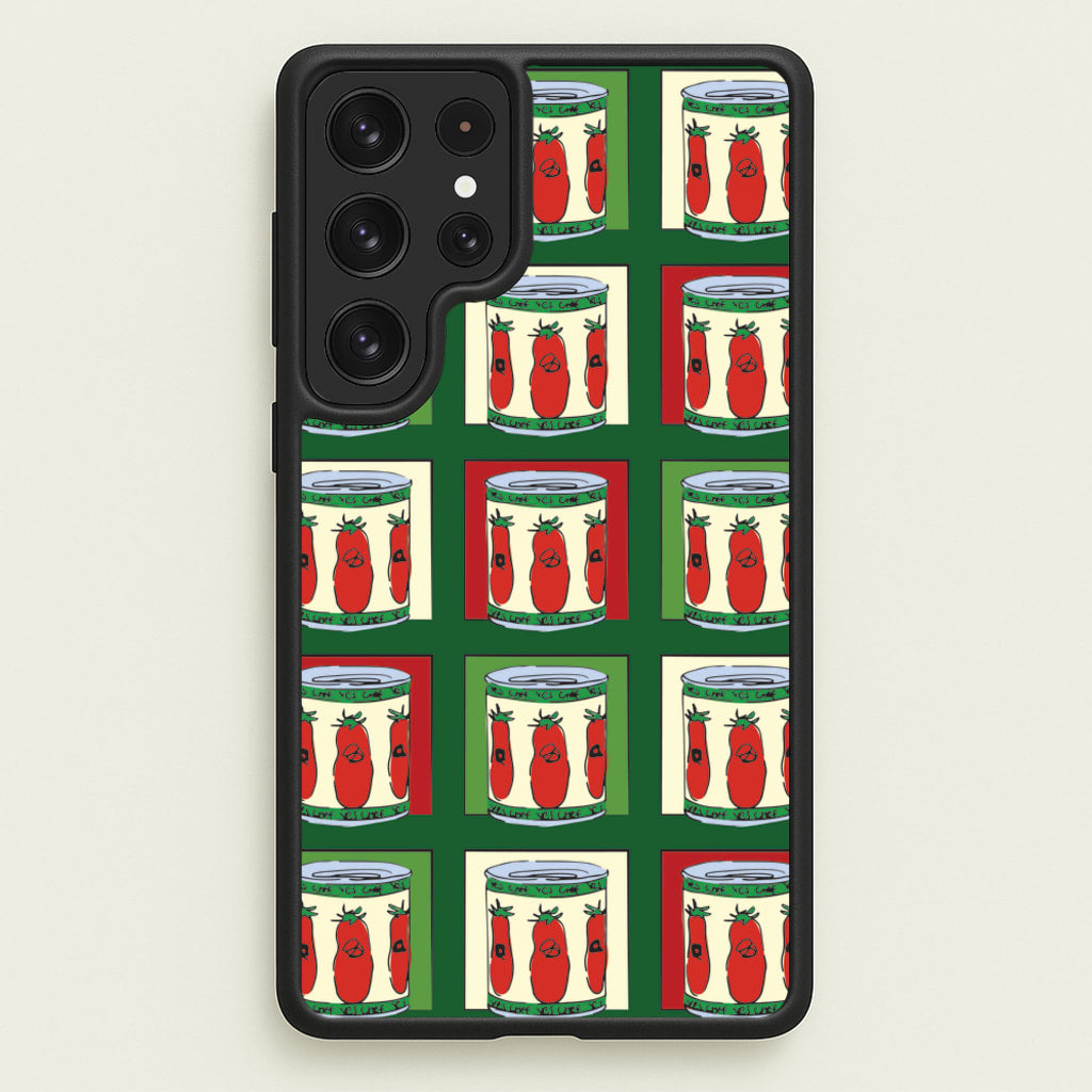 Tomato Pattern - The Bear Phone Case for Galaxy S23 Ultra