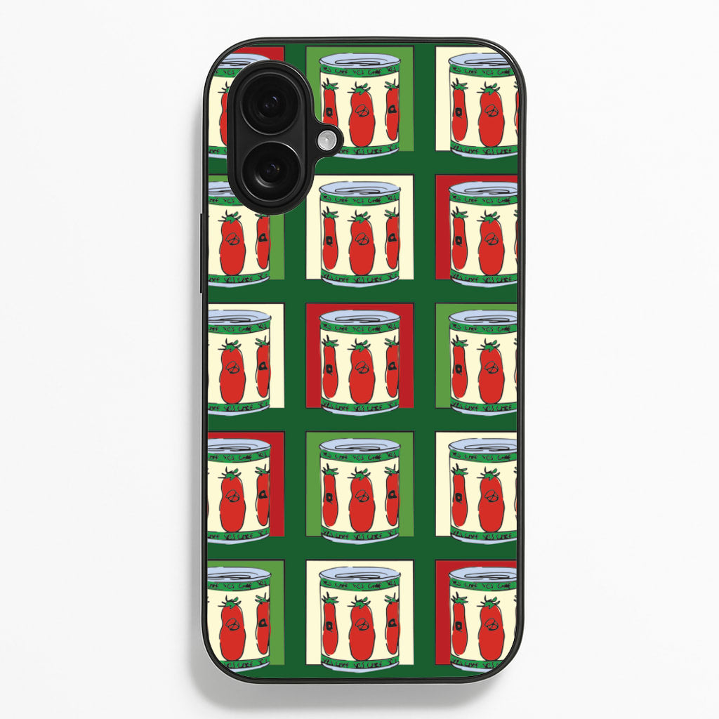 Tomato Pattern - The Bear Phone Case for iPhone 16 Plus