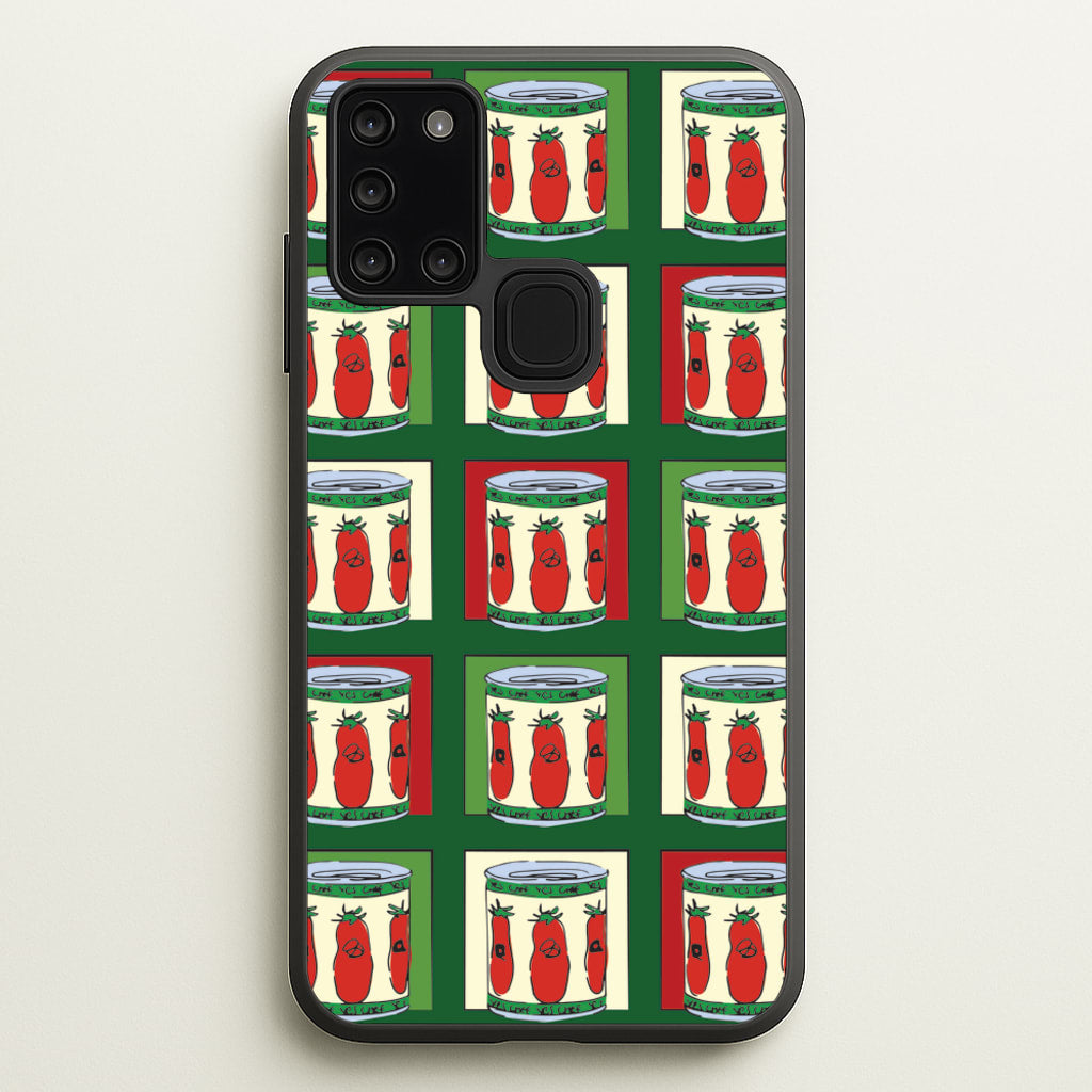 Tomato Pattern - The Bear Phone Case for Galaxy A21s
