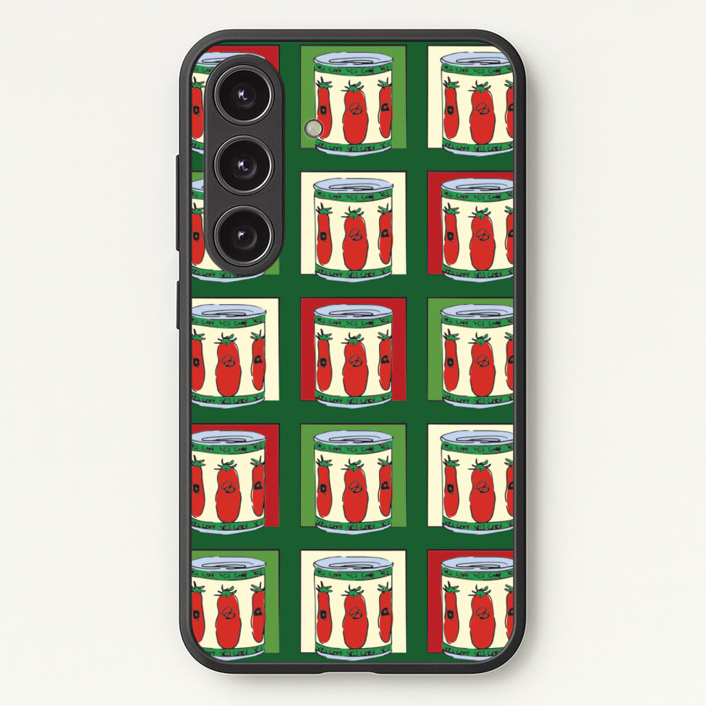 Tomato Pattern - The Bear Phone Case for Galaxy S24