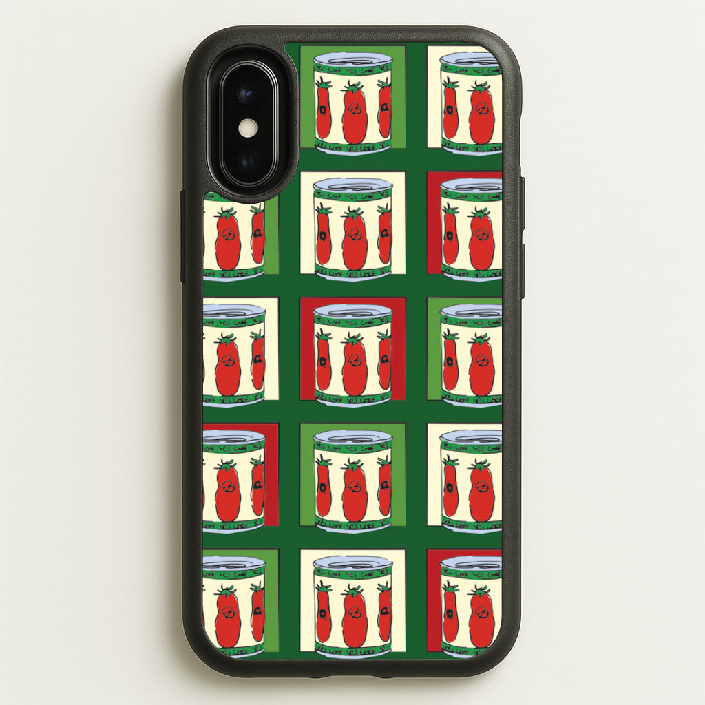 Tomato Pattern - The Bear Phone Case for iPhone X / XS