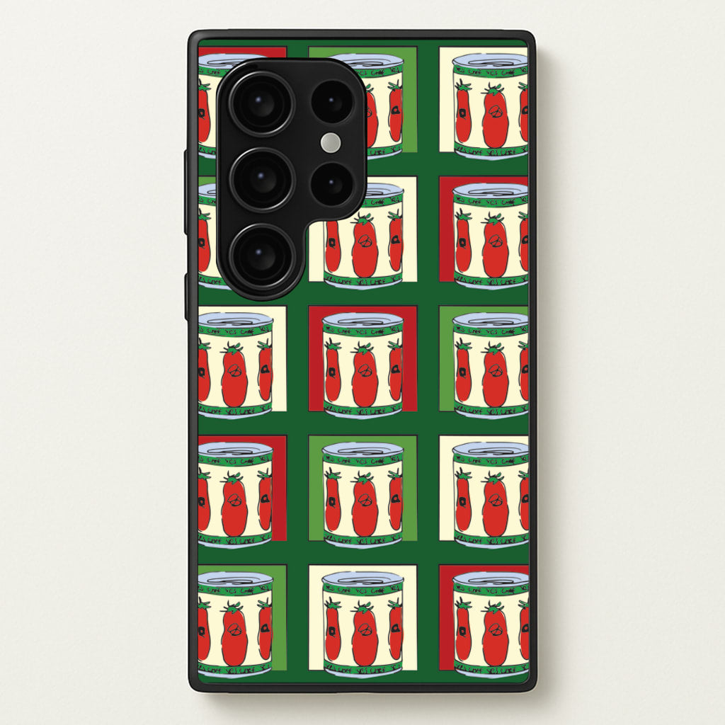 Tomato Pattern - The Bear Phone Case for Galaxy S24 Ultra