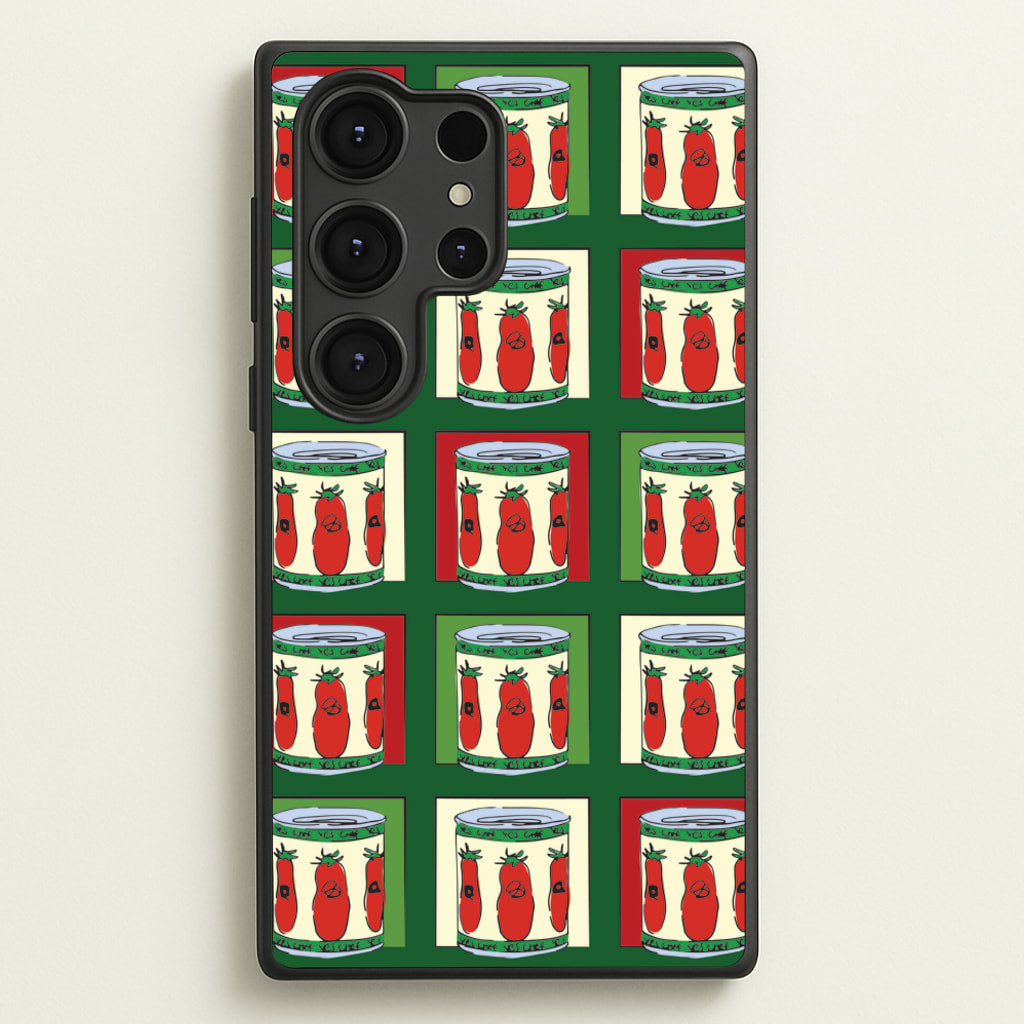 Tomato Pattern - The Bear Phone Case for Galaxy S25 Ultra