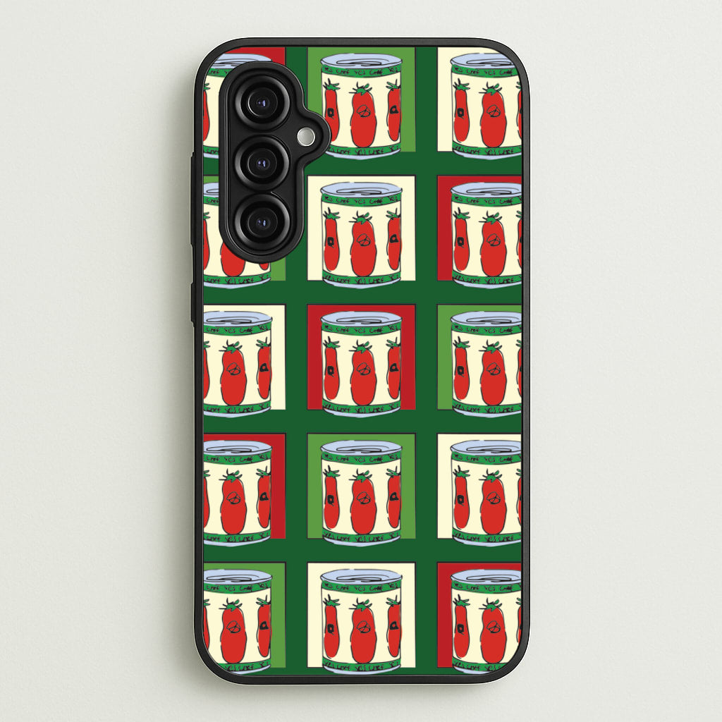 Tomato Pattern - The Bear Phone Case for Galaxy A14
