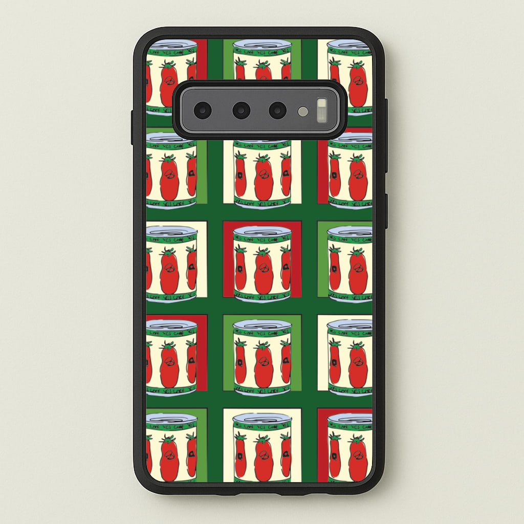 Tomato Pattern - The Bear Phone Case for Galaxy S10 Plus