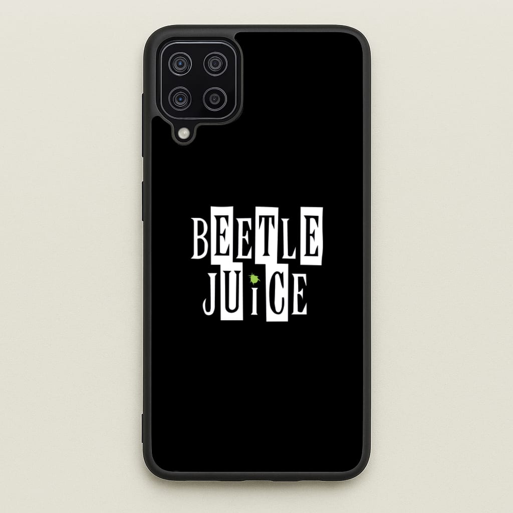 Text - Beetle Halloween - Halloween Phone Case for Galaxy A12