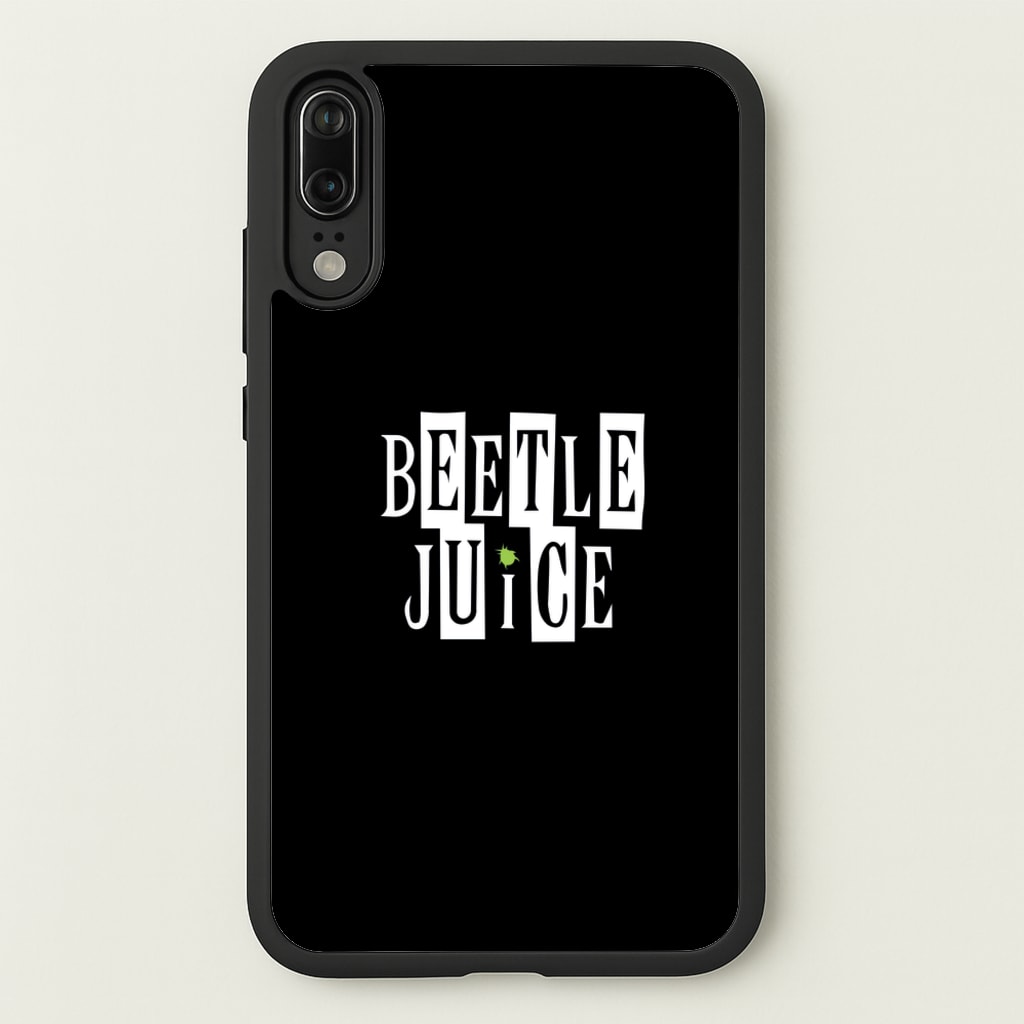 Text - Beetle Halloween - Halloween Phone Case for Huawei P20