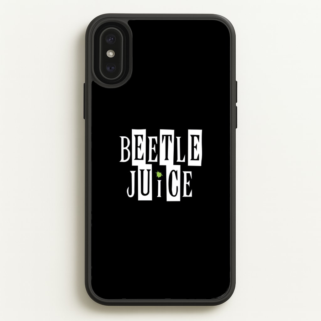 Text - Beetle Halloween - Halloween Phone Case for iPhone XS Max