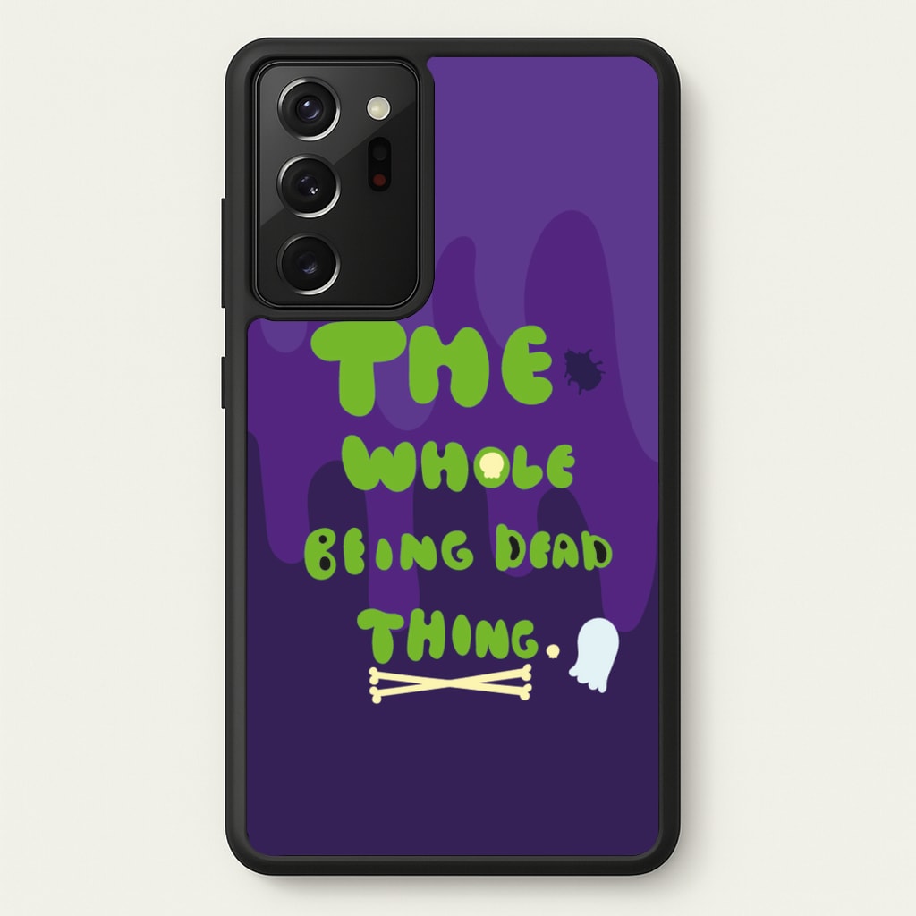 The Whole Being Dead Thing - Beetle Halloween - Halloween Phone Case for Galaxy Note 20 Ultra