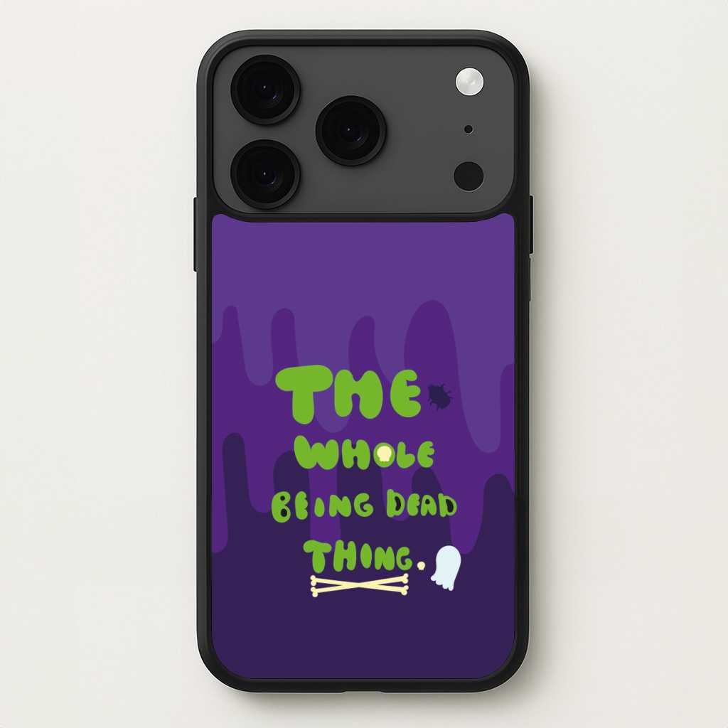 The Whole Being Dead Thing - Beetle Halloween Phone Case for iPhone 17 Pro Max