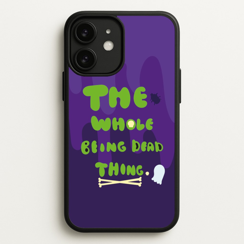 The Whole Being Dead Thing - Beetle Halloween - Halloween Phone Case for iPhone 11