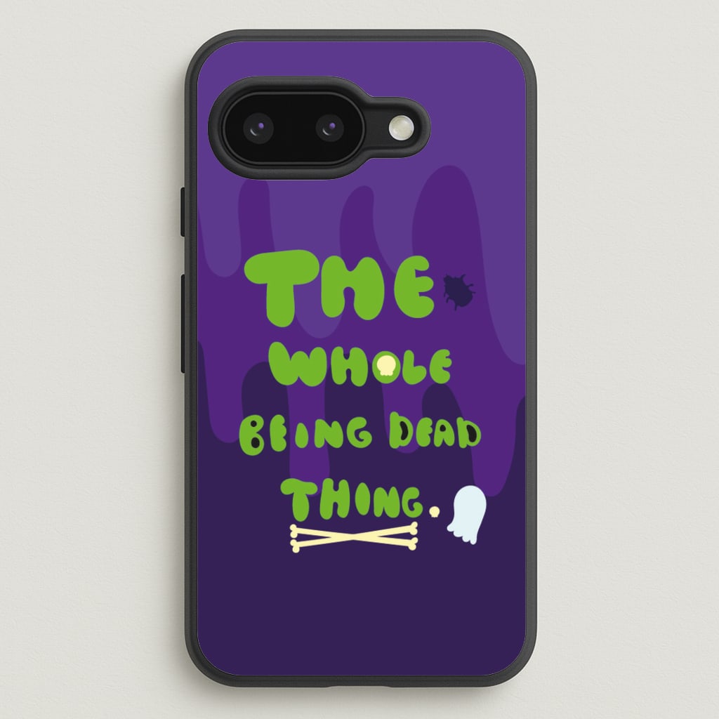 The Whole Being Dead Thing - Beetle Halloween - Halloween Phone Case for Google Pixel 9a