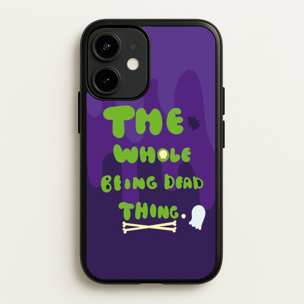The Whole Being Dead Thing - Beetle Halloween - Halloween Phone Case for iPhone 12 Mini