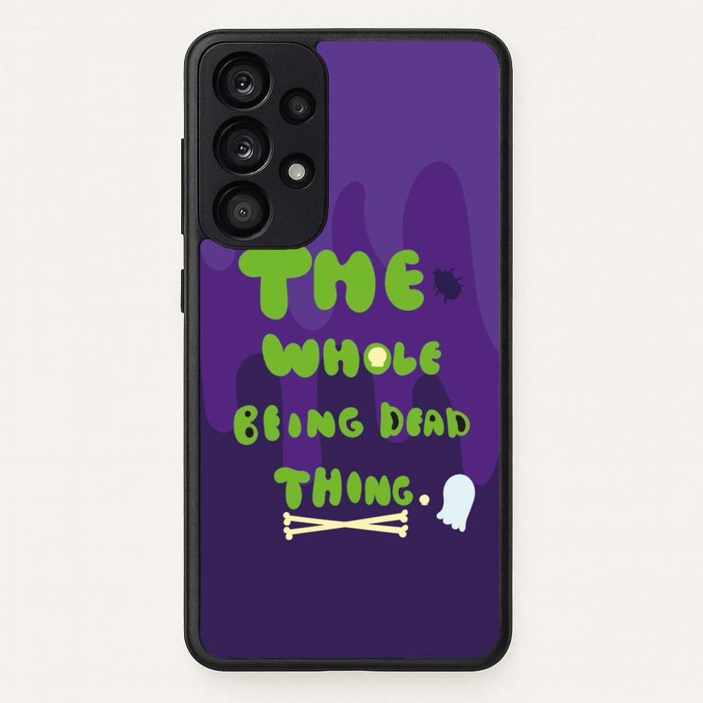 The Whole Being Dead Thing - Beetle Halloween - Halloween Phone Case for Galaxy A33