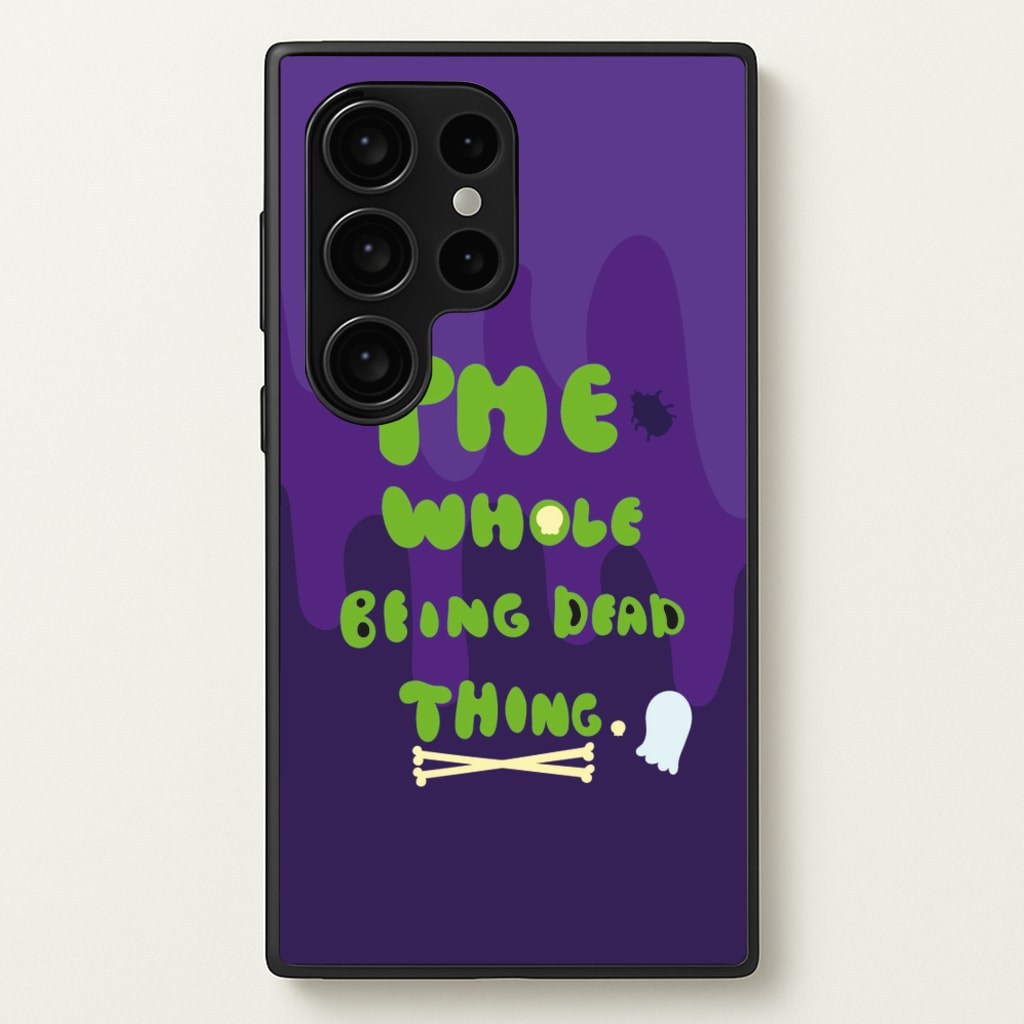 The Whole Being Dead Thing - Beetle Halloween - Halloween Phone Case for Galaxy S24 Ultra