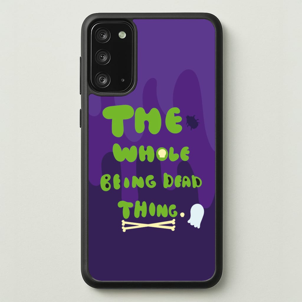 The Whole Being Dead Thing - Beetle Halloween - Halloween Phone Case for Galaxy Note 20