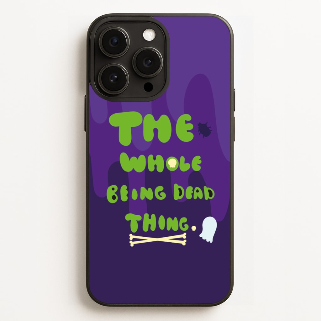 The Whole Being Dead Thing - Beetle Halloween - Halloween Phone Case for iPhone 12 Pro Max