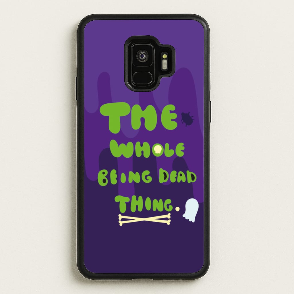 The Whole Being Dead Thing - Beetle Halloween - Halloween Phone Case for Galaxy S9