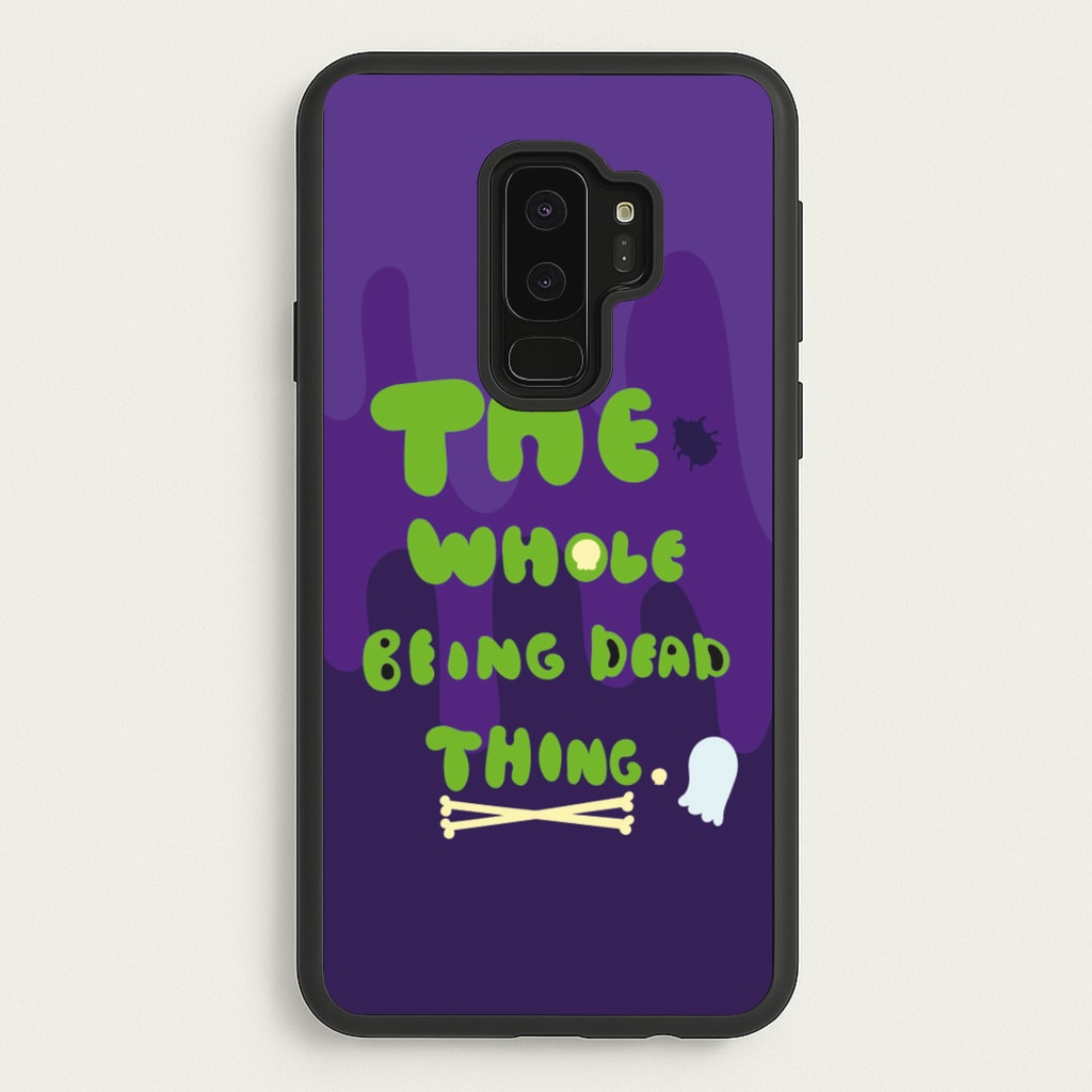 The Whole Being Dead Thing - Beetle Halloween - Halloween Phone Case for Galaxy S9 Plus