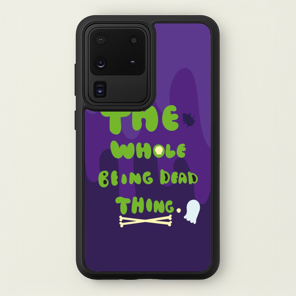The Whole Being Dead Thing - Beetle Halloween - Halloween Phone Case for Galaxy S20 Ultra