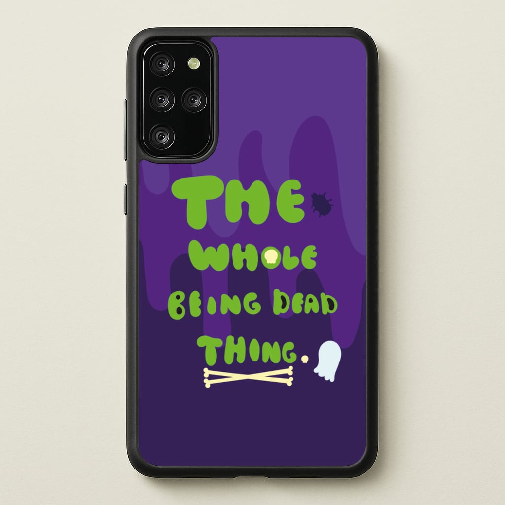 The Whole Being Dead Thing - Beetle Halloween - Halloween Phone Case for Galaxy S20 Plus