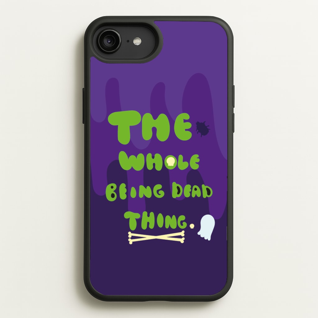 The Whole Being Dead Thing - Beetle Halloween - Halloween Phone Case for iPhone 6 Plus / 7 Plus / 8 Plus