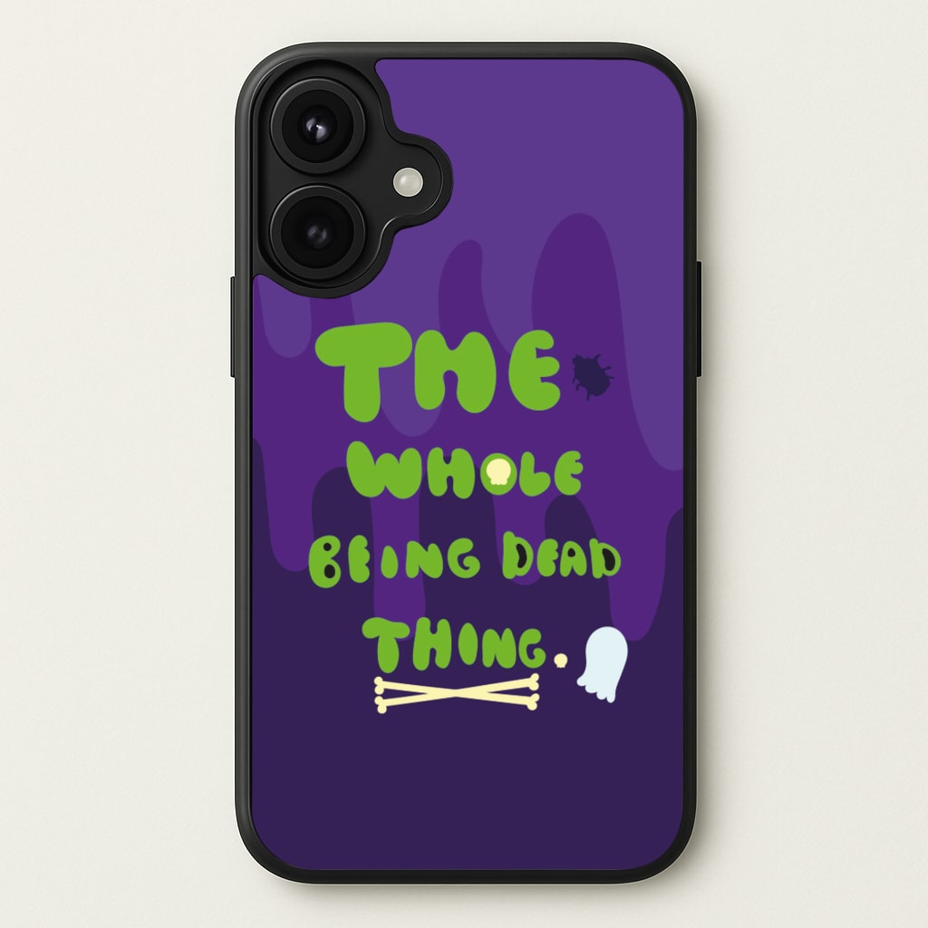 The Whole Being Dead Thing - Beetle Halloween Phone Case for iPhone 17