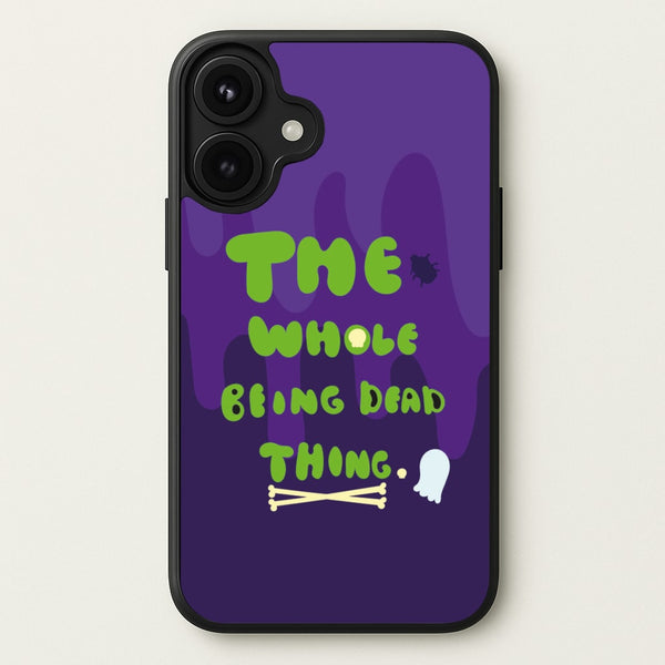 The Whole Being Dead Thing - Beetle Halloween Phone Case for iPhone 17