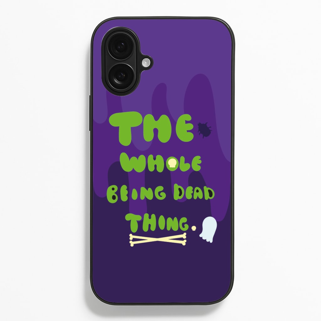 The Whole Being Dead Thing - Beetle Halloween - Halloween Phone Case for iPhone 16 Plus