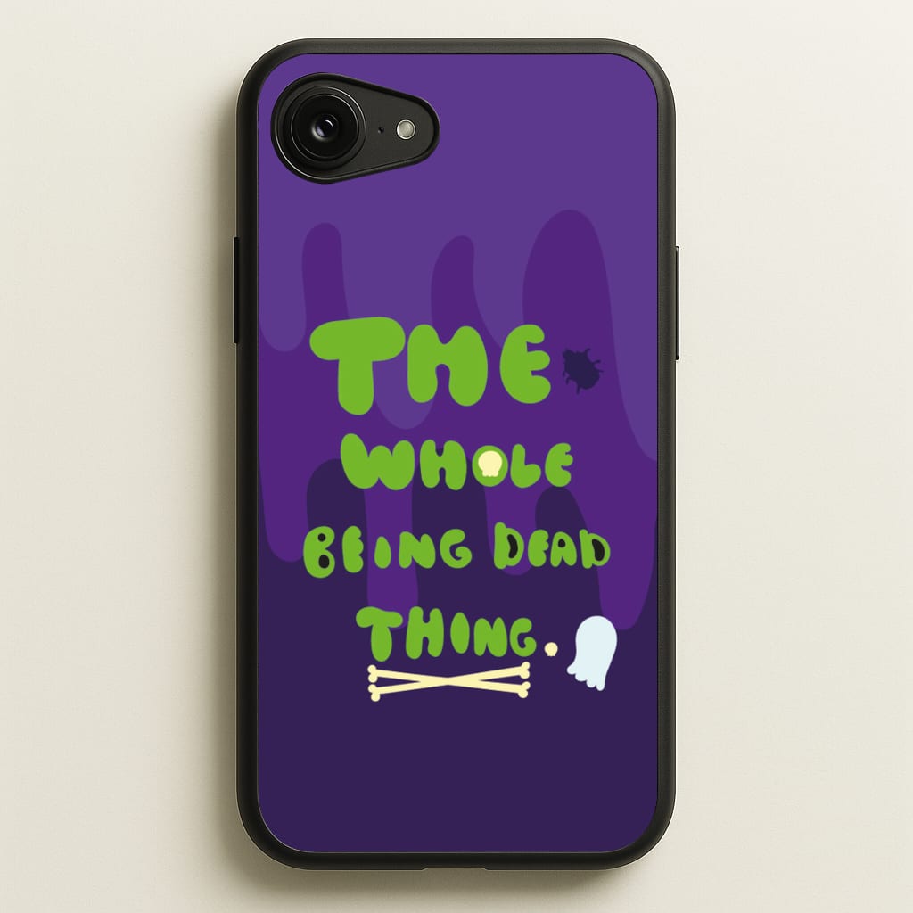 The Whole Being Dead Thing - Beetle Halloween - Halloween Phone Case for iPhone 16e