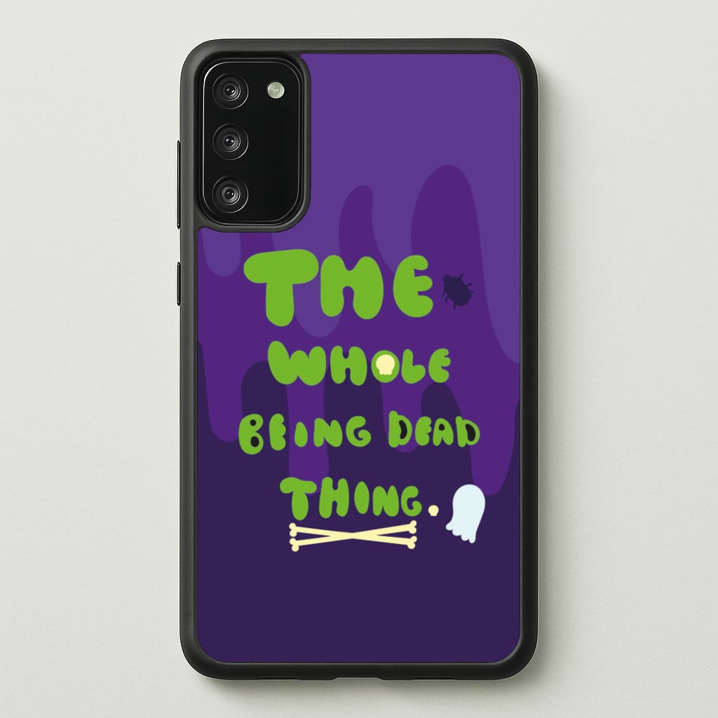The Whole Being Dead Thing - Beetle Halloween - Halloween Phone Case for Galaxy S20