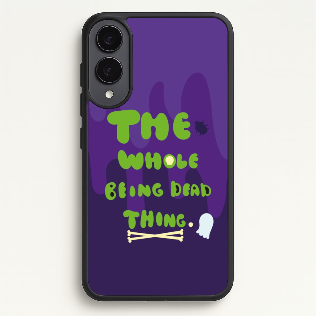 The Whole Being Dead Thing - Beetle Halloween - Halloween Phone Case for Galaxy S25 Edge