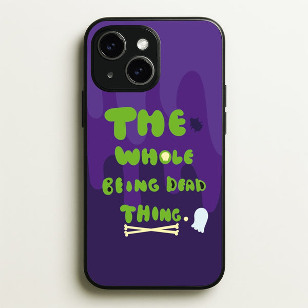 The Whole Being Dead Thing - Beetle Halloween - Halloween Phone Case for iPhone 14