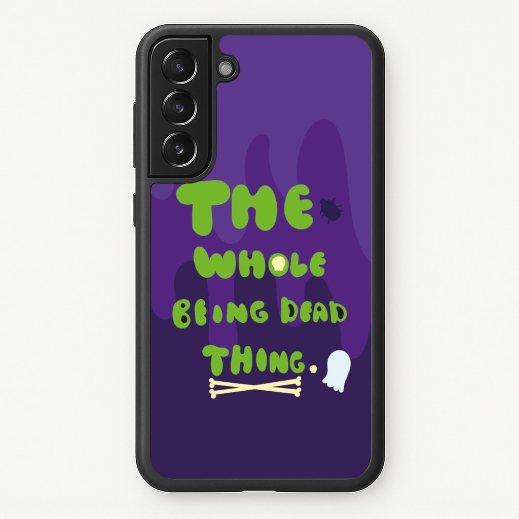 The Whole Being Dead Thing - Beetle Halloween - Halloween Phone Case for Galaxy S21 Plus