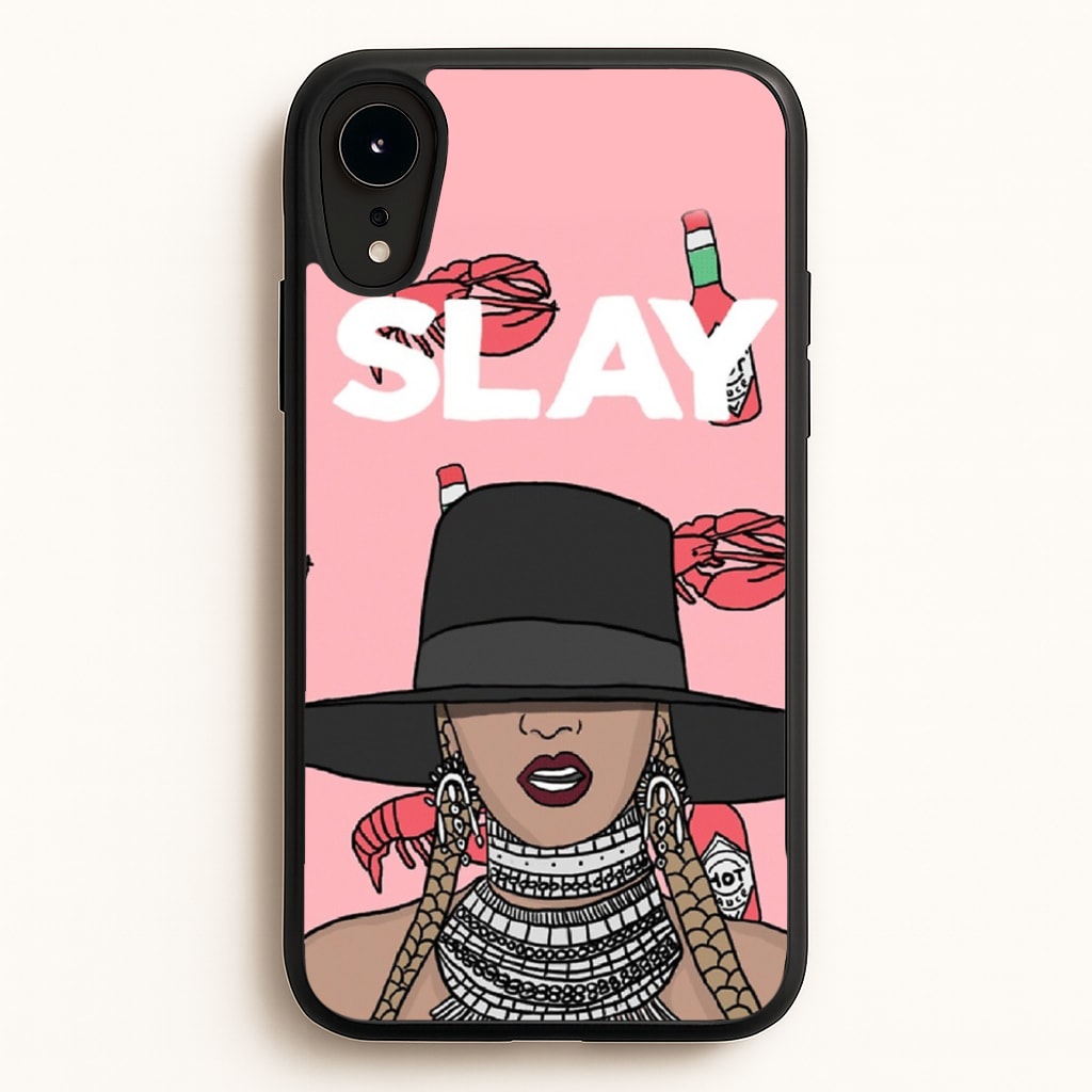 Slay - Queen B Cartoon - Beyonce Phone Case for iPhone XR