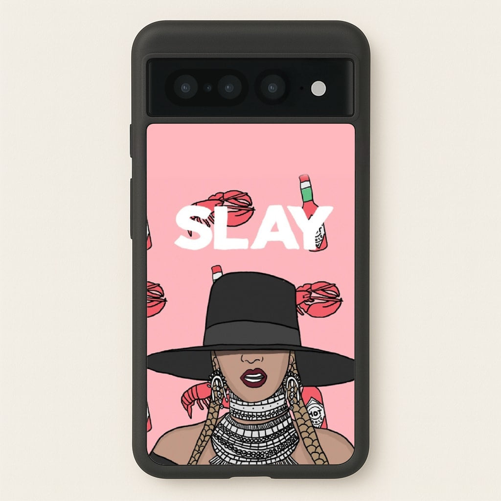 Slay - Queen B Cartoon - Beyonce Phone Case for Google Pixel 7 Pro