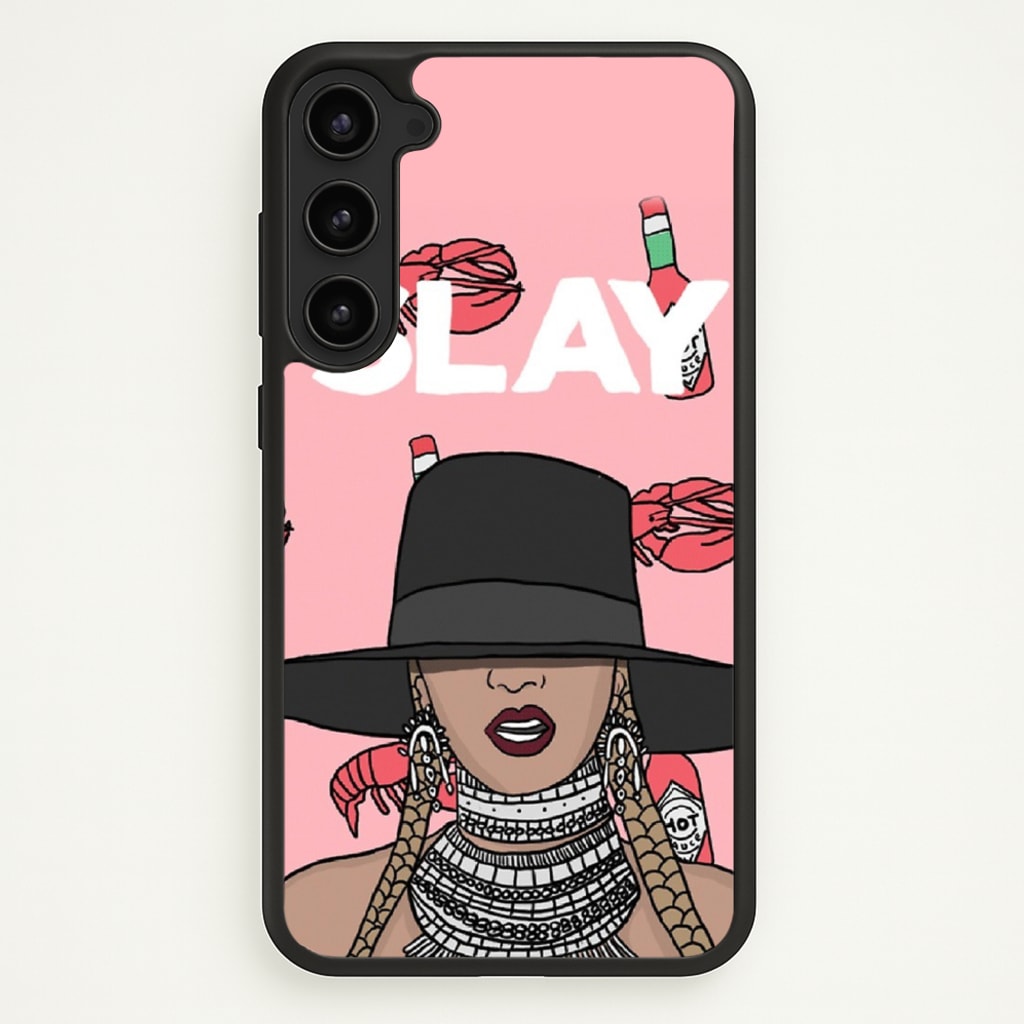 Slay - Queen B Cartoon - Beyonce Phone Case for Galaxy S23 Plus