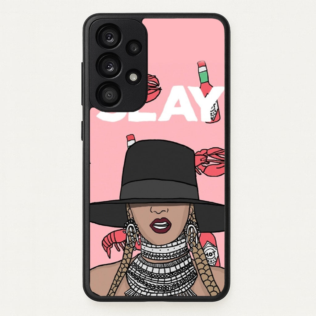Slay - Queen B Cartoon - Beyonce Phone Case for Galaxy A53