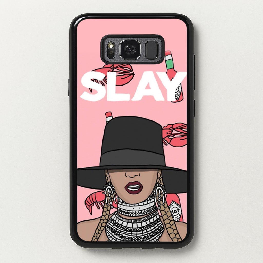Slay - Queen B Cartoon - Beyonce Phone Case for Galaxy S8 Plus