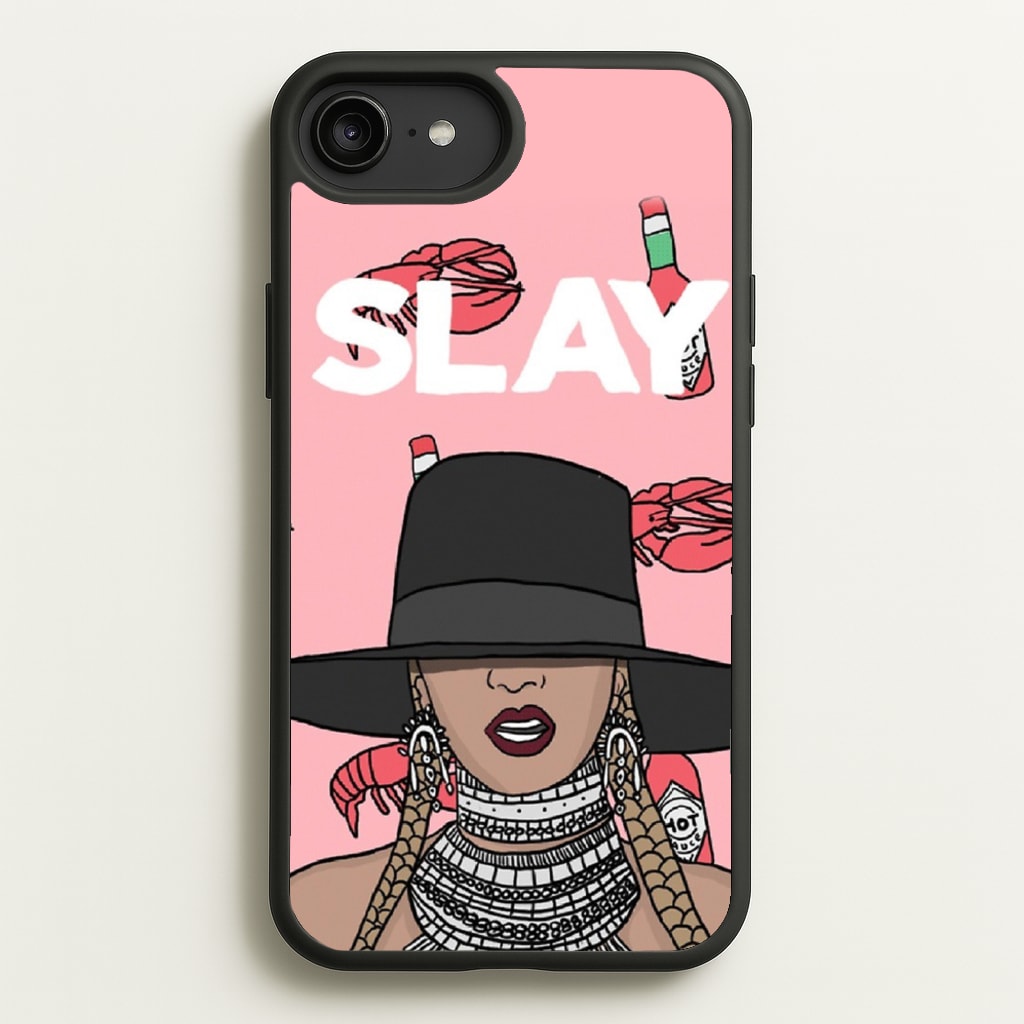 Slay - Queen B Cartoon - Beyonce Phone Case for iPhone 6 Plus / 7 Plus / 8 Plus