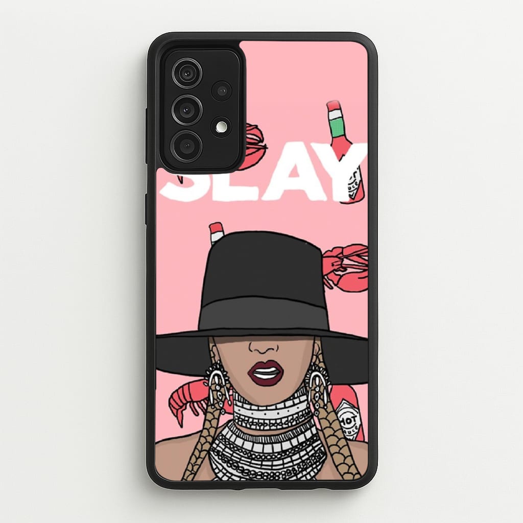 Slay - Queen B Cartoon - Beyonce Phone Case for Galaxy A52 / A52s