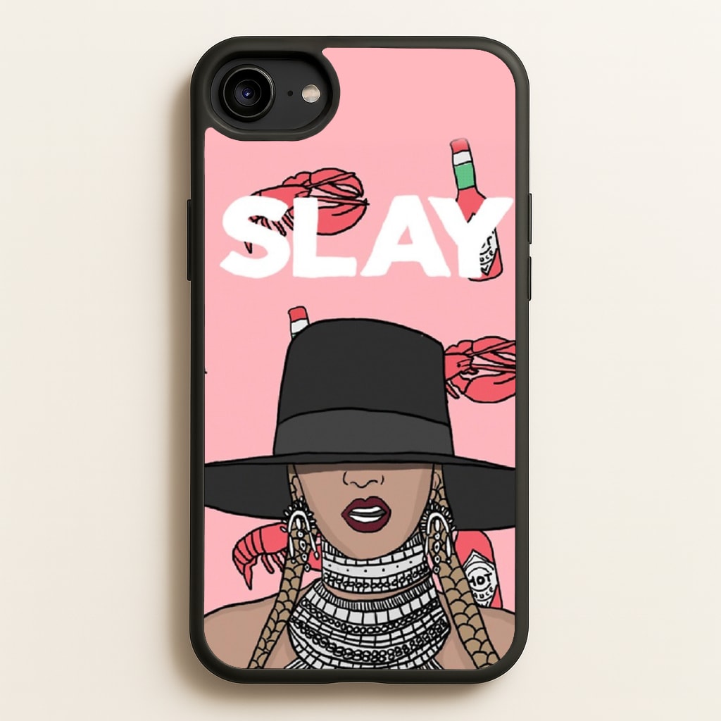 Slay - Queen B Cartoon - Beyonce Phone Case for iPhone 6 / 7 / 8 / SE