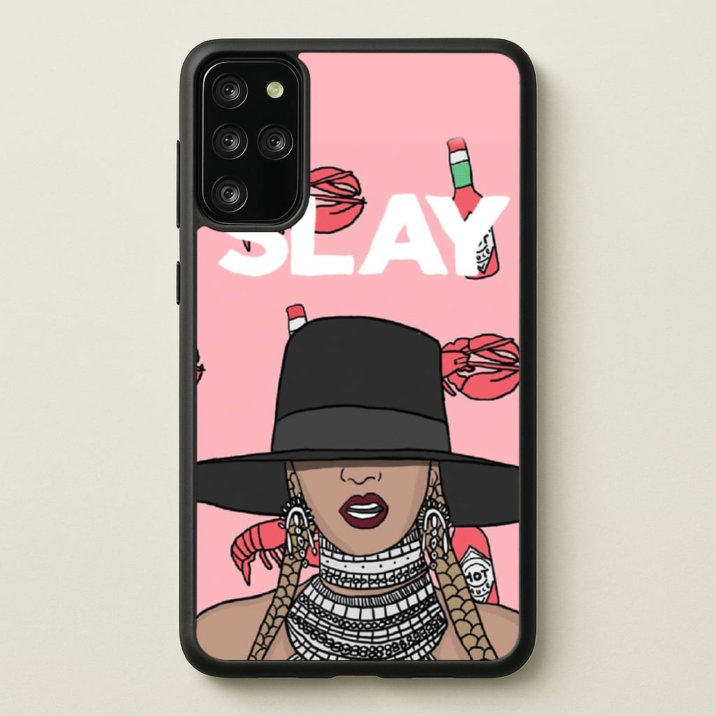 Slay - Queen B Cartoon - Beyonce Phone Case for Galaxy S20 Plus
