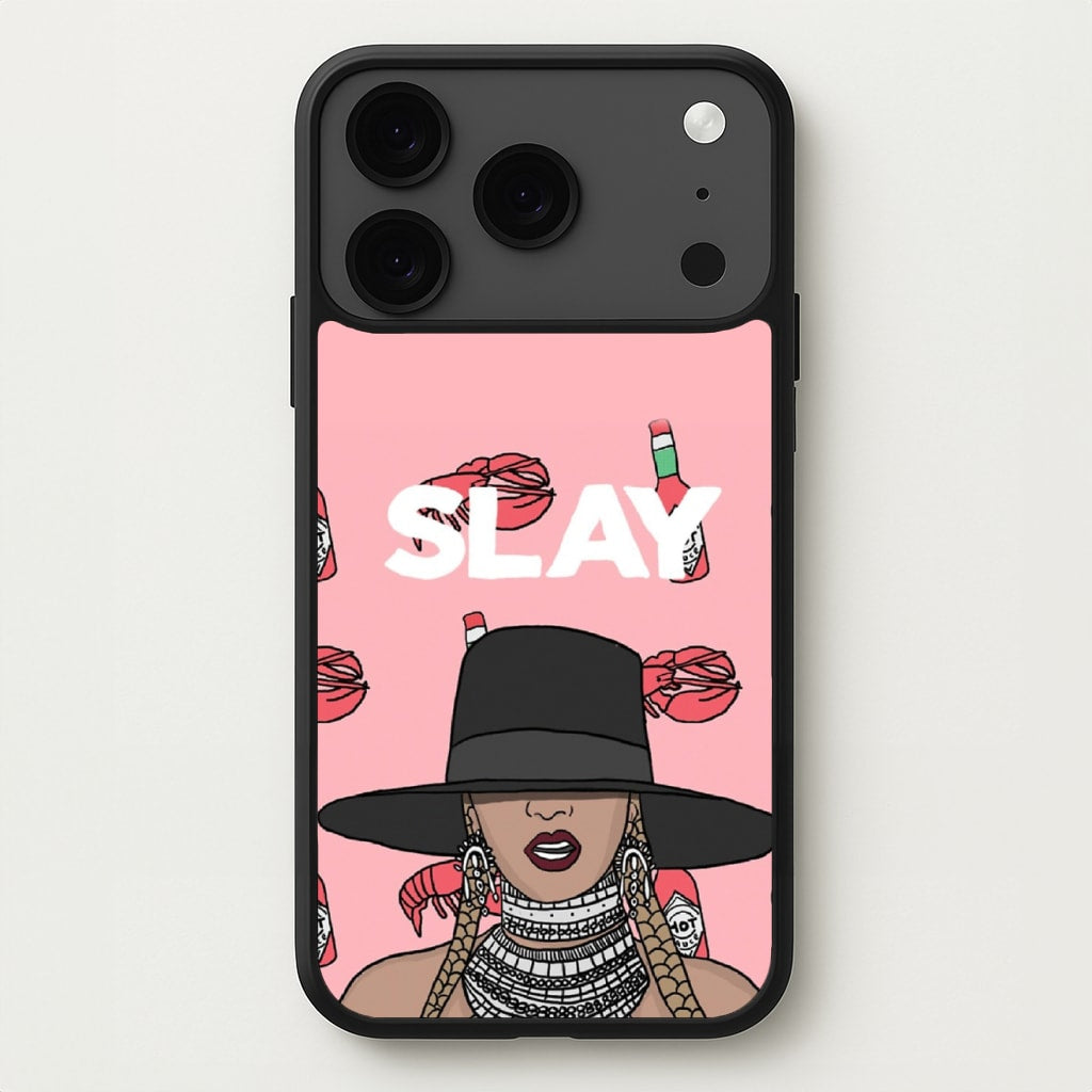 Slay - Queen B Cartoon Phone Case for iPhone 17 Pro Max