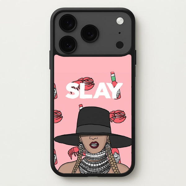 Slay - Queen B Cartoon Phone Case for iPhone 17 Pro