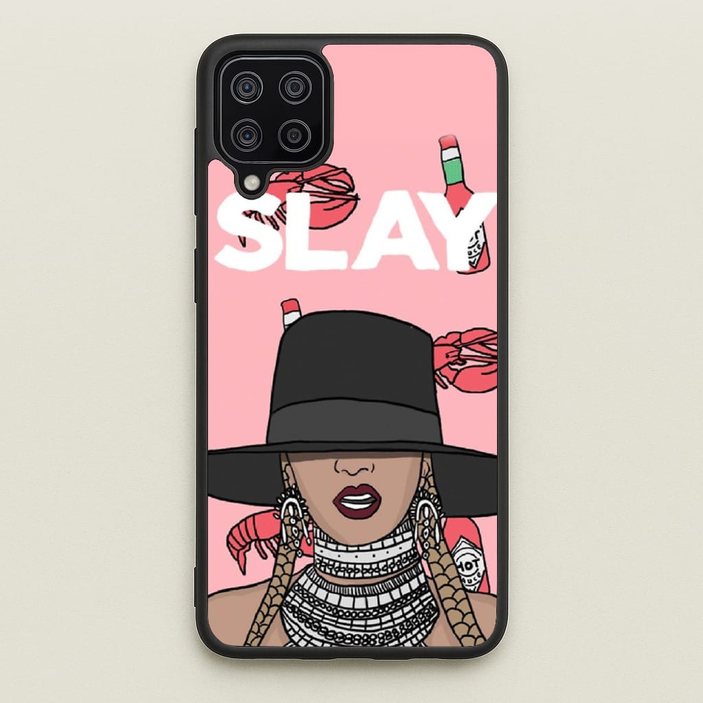 Slay - Queen B Cartoon - Beyonce Phone Case for Galaxy A12