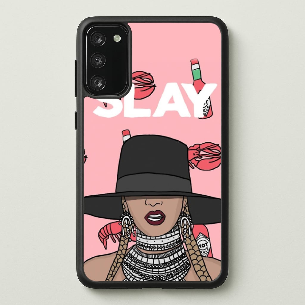 Slay - Queen B Cartoon - Beyonce Phone Case for Galaxy S20